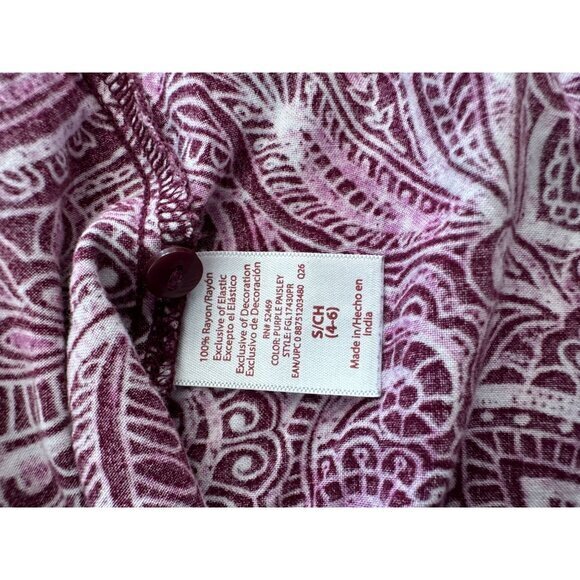 Womens Pink Blouse Small Short sleeve round neck pullover floral‎ - Picture 5 of 5